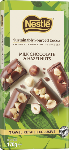 Milk Chocolate & Hazelnuts 170g Milk Chocolate & Hazelnuts 170g