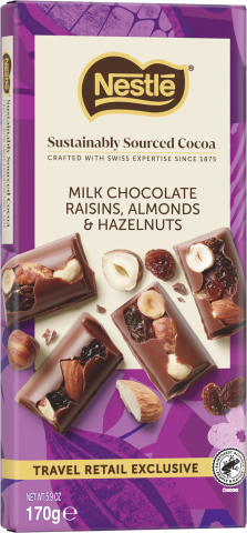 Milk Choc Crnbrrs Almnds&Hzlnts170g Milk Choc Crnbrrs Almnds&Hzlnts170g