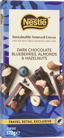 Dark Choc Blubrrs Almnds&Hzlnts170g Dark Choc Blubrrs Almnds&Hzlnts170g